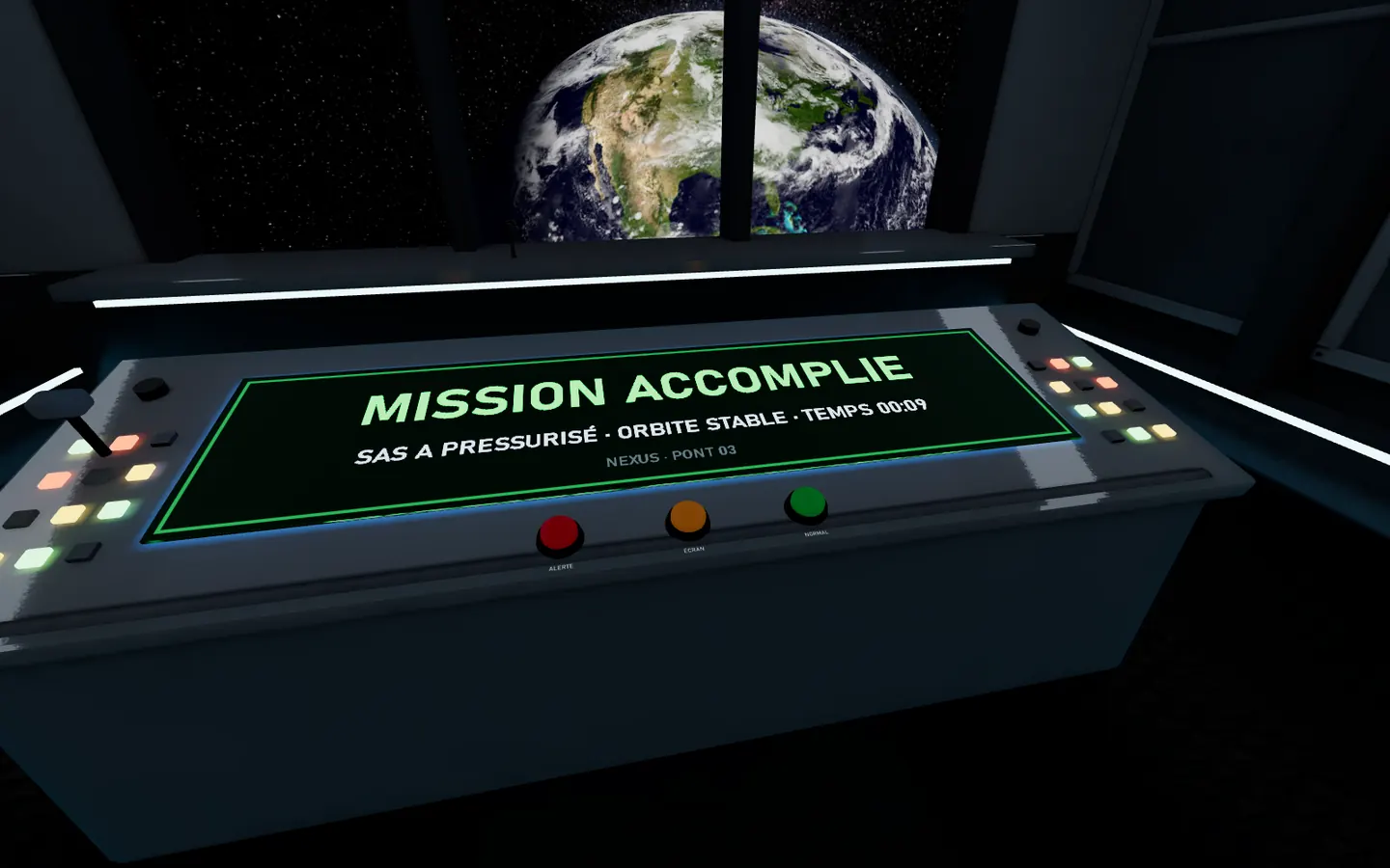 Écran de fin : mission accomplie, avec le temps